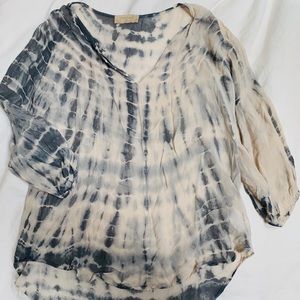 Language Tie Dye Blouse